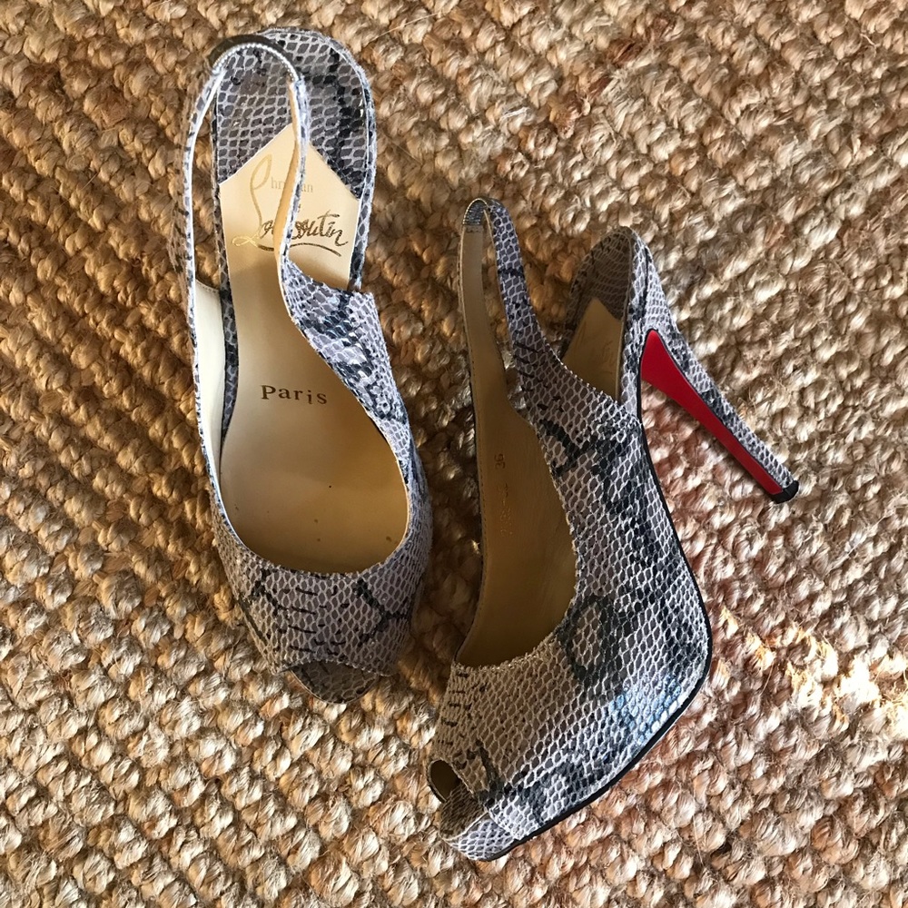 Beautiful Christian Louboutin Slingback Heels 36